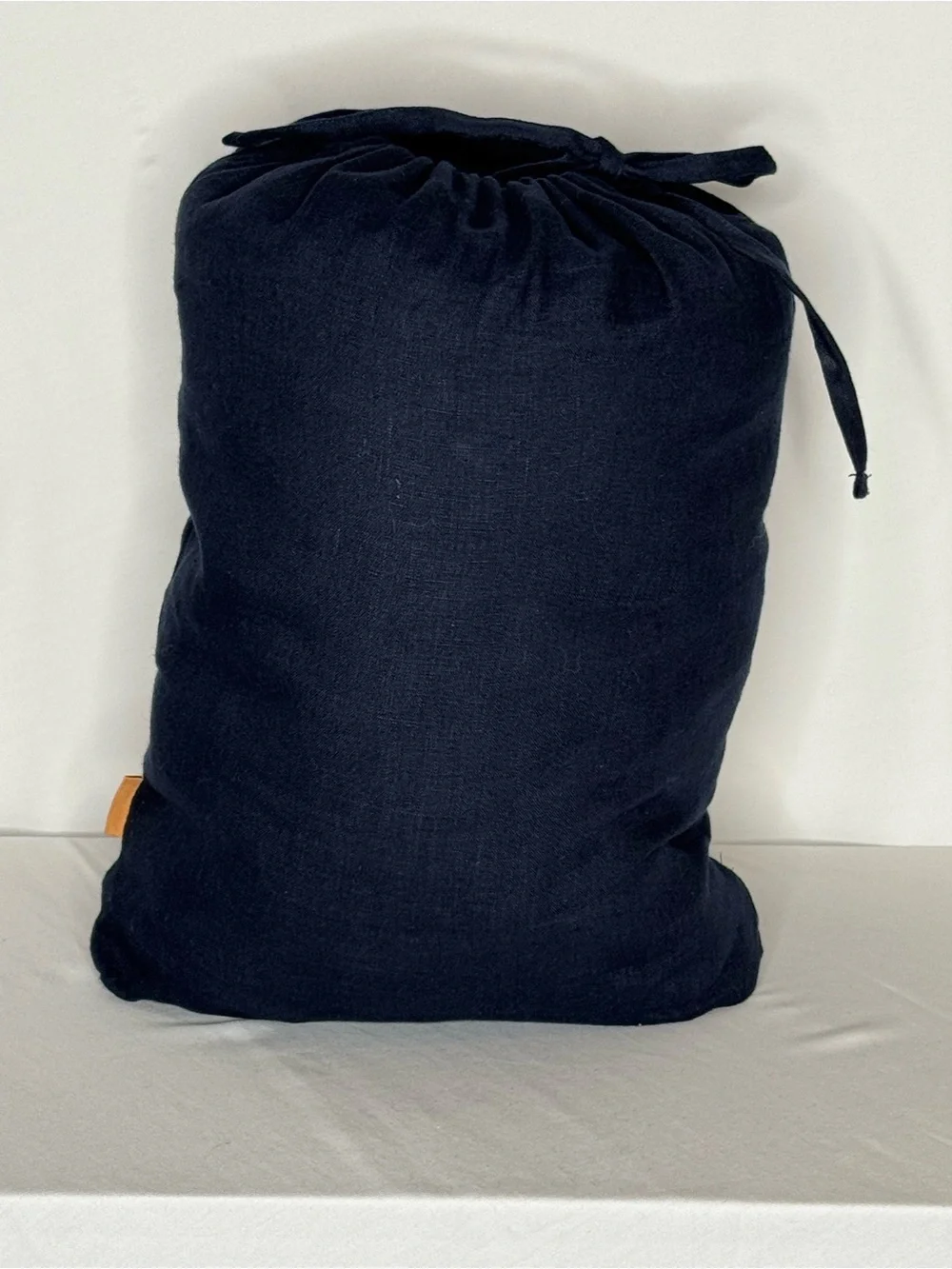 Quince European Linen Duvet Cover Set Navy King/Cal King